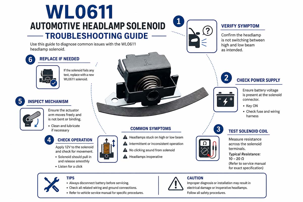 Automotive Headlamp Solenoid Troubleshooting Guide