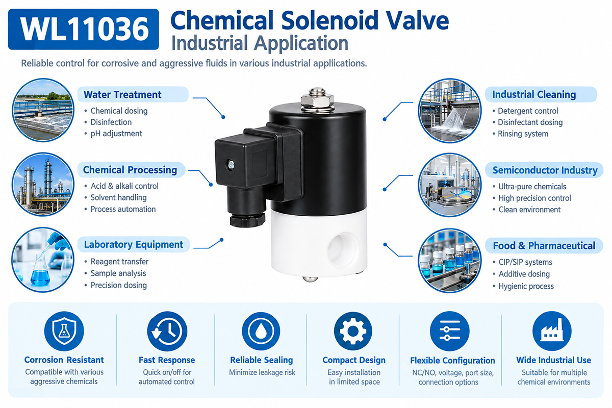 Chemical Solenoid Valve for reliable process automation