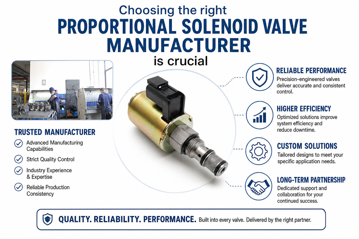 Napakahalaga ang Pagpili ng Tamang Tagagawa ng Proportional Solenoid Valve