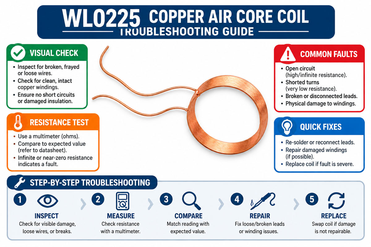 Custom Copper Air Core Coil Troubleshooting Guide