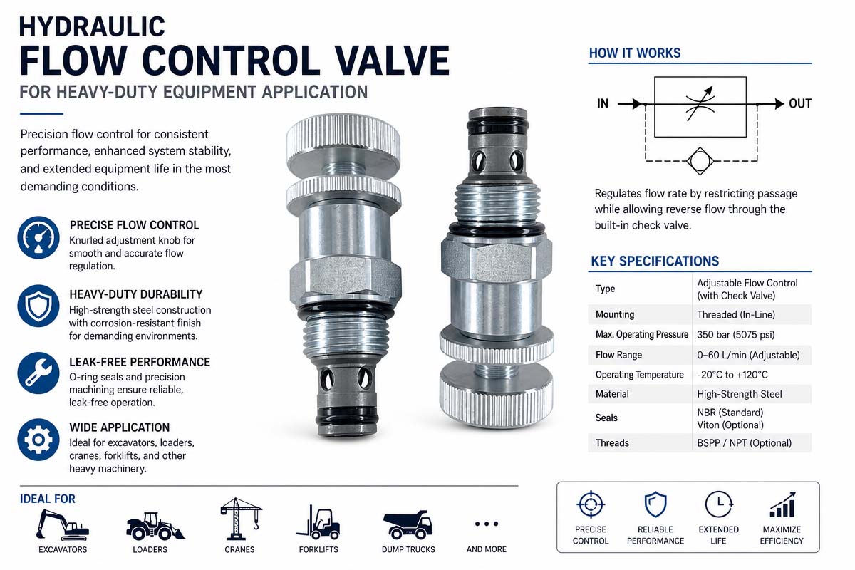Custom Hydraulic Flow Control Valve Industrial Application Guide