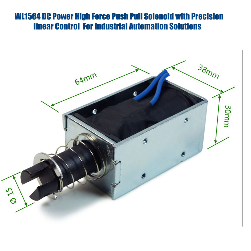 High Force Push Pull Solenoid for Machine Control Systems