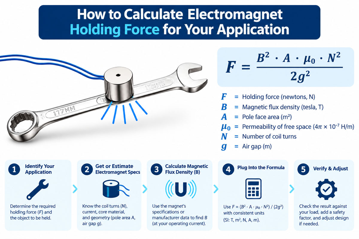 How to Calculate Electromagnet Holding Force for Your Application