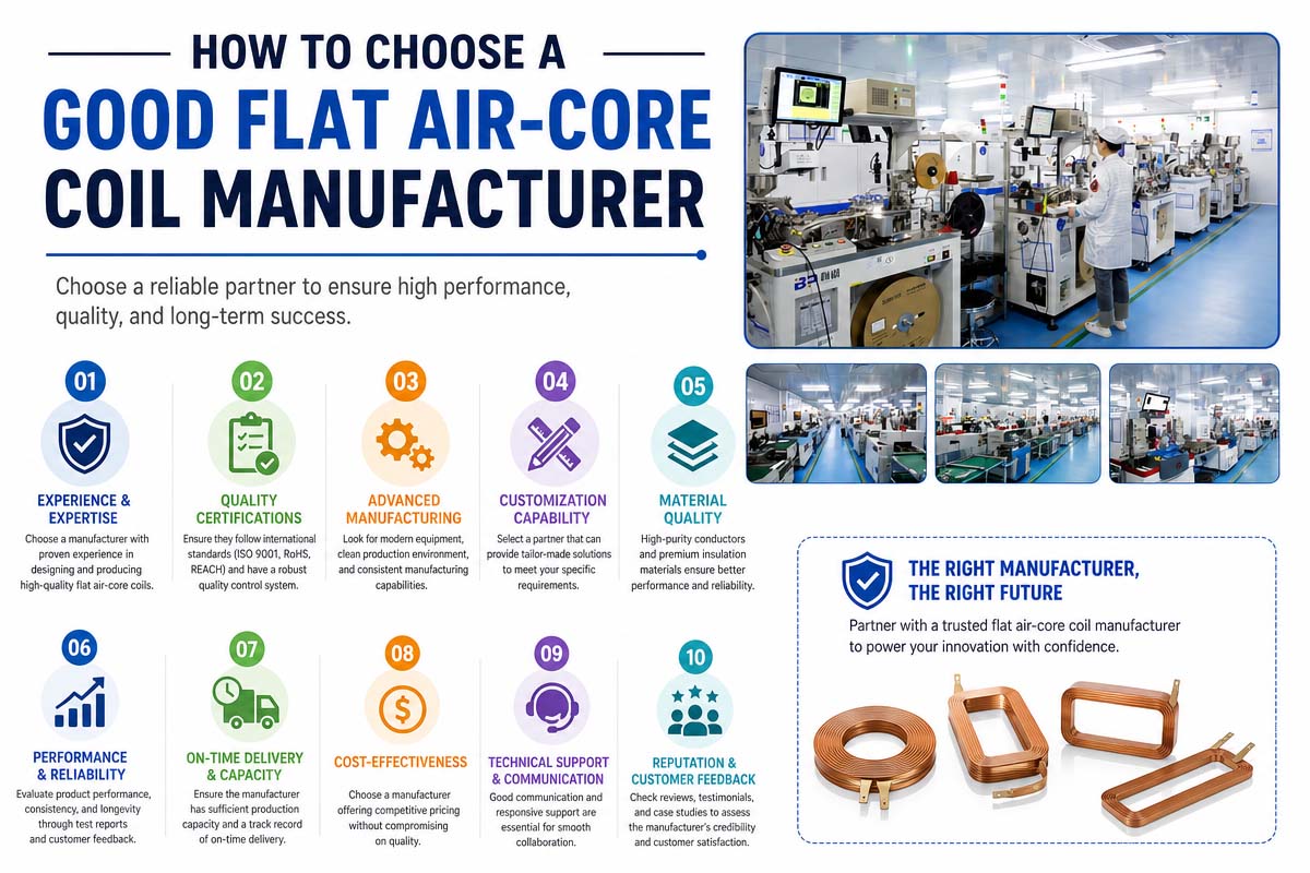 How to Choose a Good Flat Air-Core Coil Manufacturer