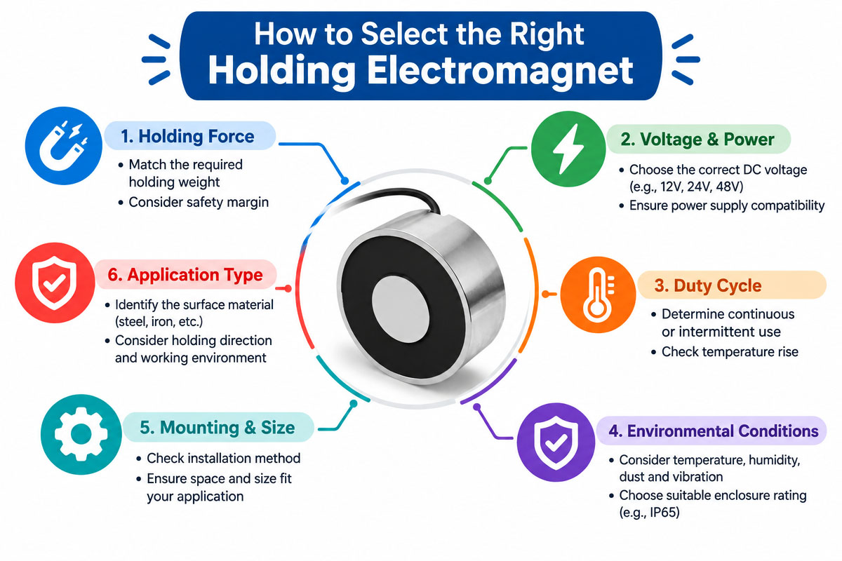 How to select the right holding electromagnet