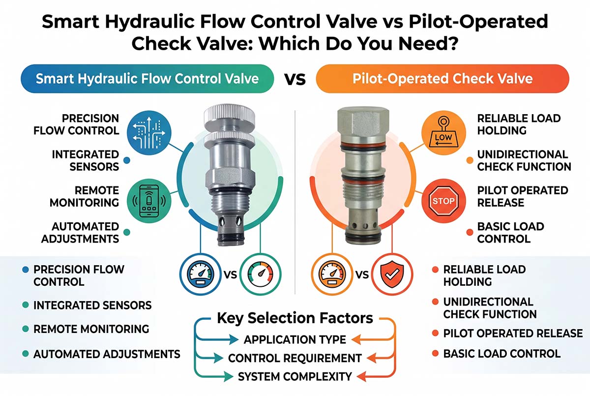 Hydraulic Flow Control Valve or Pilot-Operated Check Valve