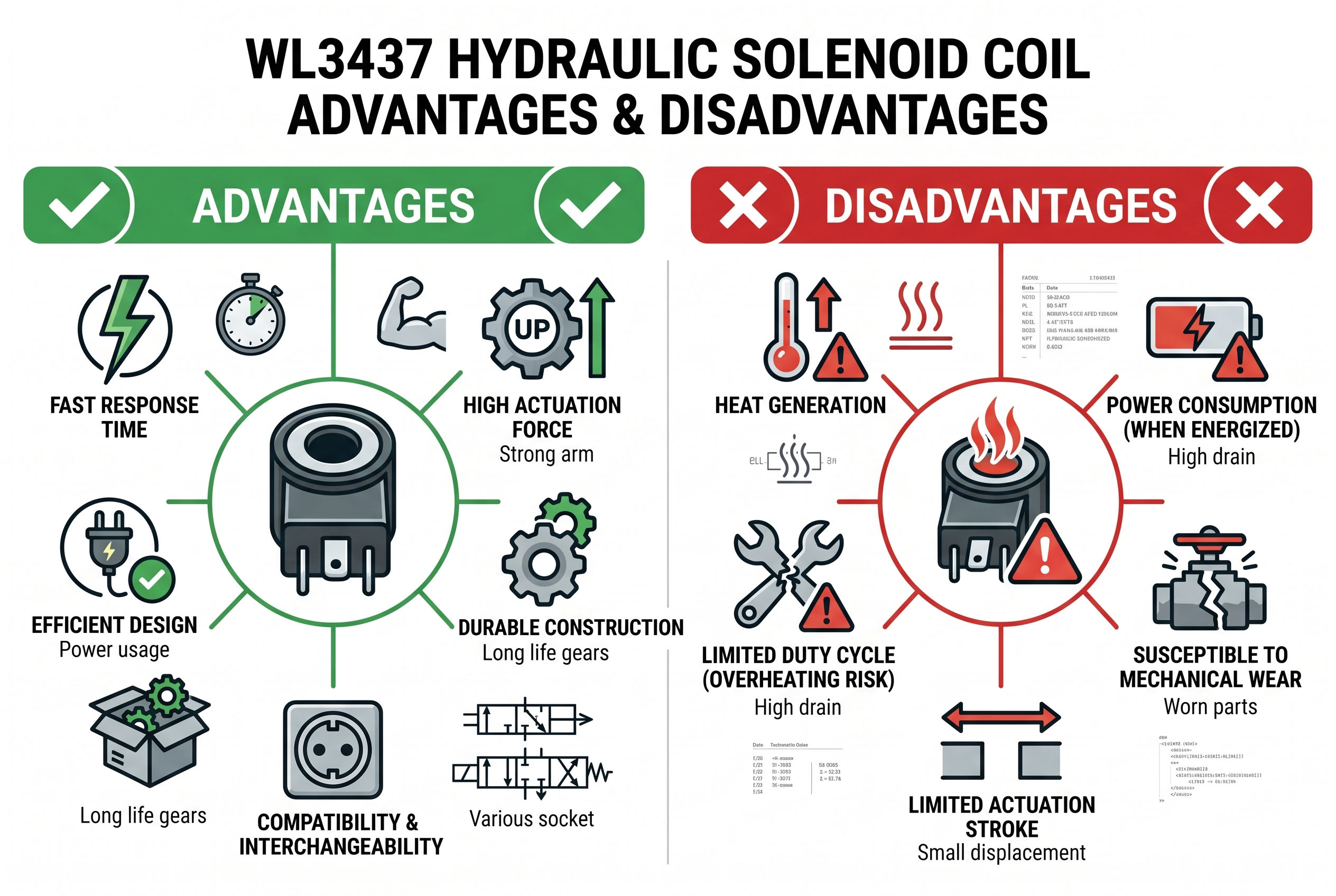 Mga kalamangan at kawalan ng Hydraulic Solenoid Valve Coi