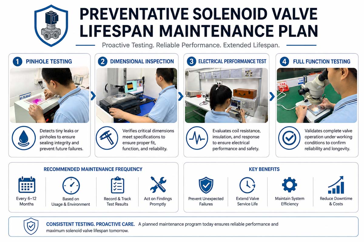 Make a Solenoid Valve Lifespan Maintenance Plan
