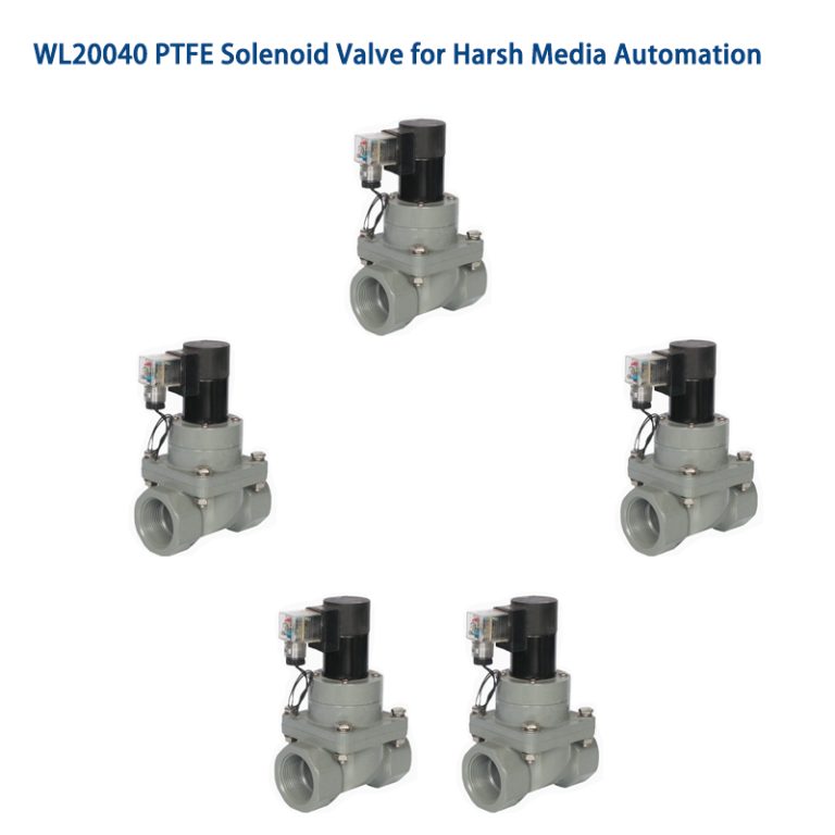PTFE Solenoid Valve for Corrosion Resistant Service Use