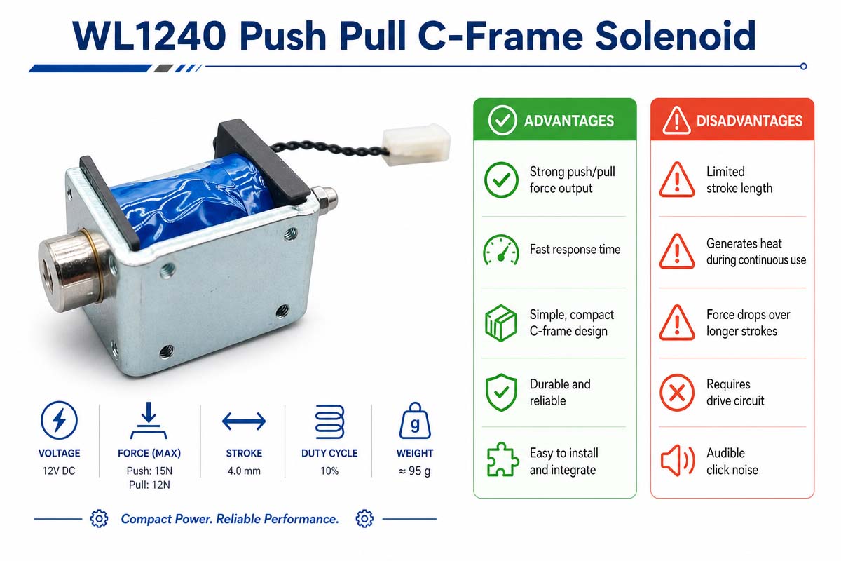 Push-Pull C-Frame Solenoid Advantages and Disadvantages Explained