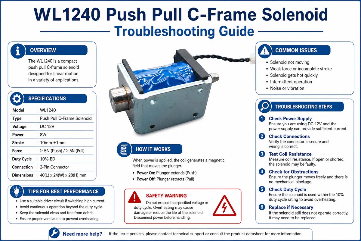 Push Pull C-Frame Solenoid Troubleshooting Guide I