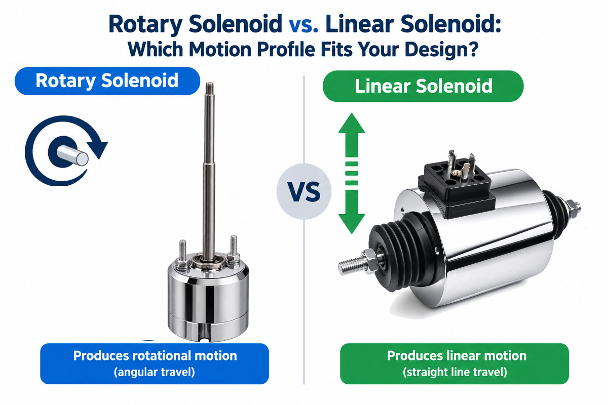 Rotary Solenoid vs Linear Solenoid Which is better for your solution