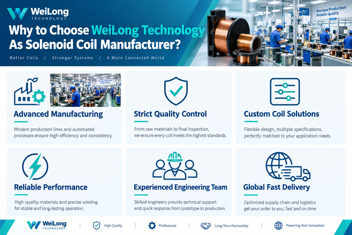 Why Choose WeiLong Technology solenoid coil as your partner