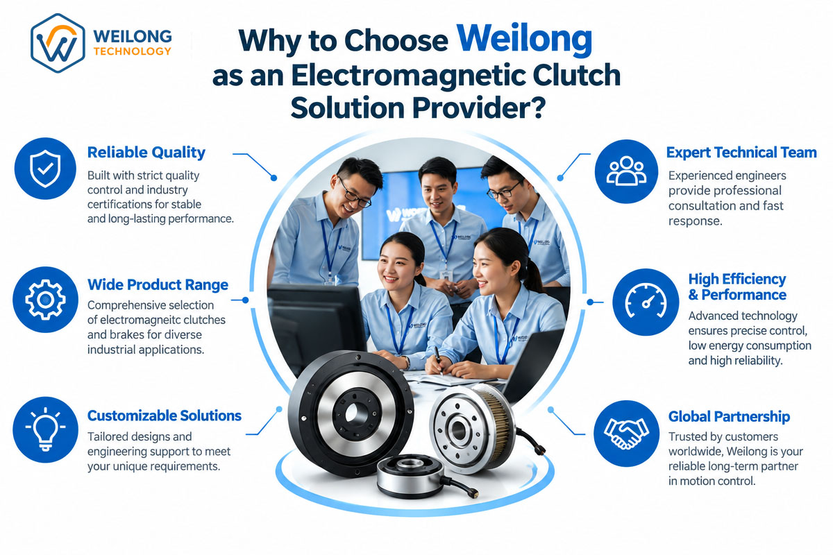 Why choose Weilong as an electromagnetic clutch solution Provider