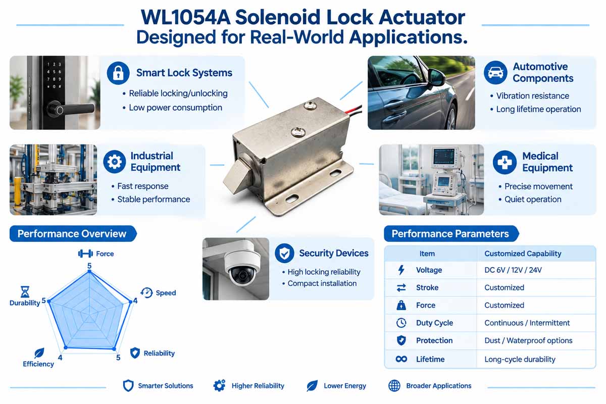 Custom Solenoid Lock Actuator design for real-world applications