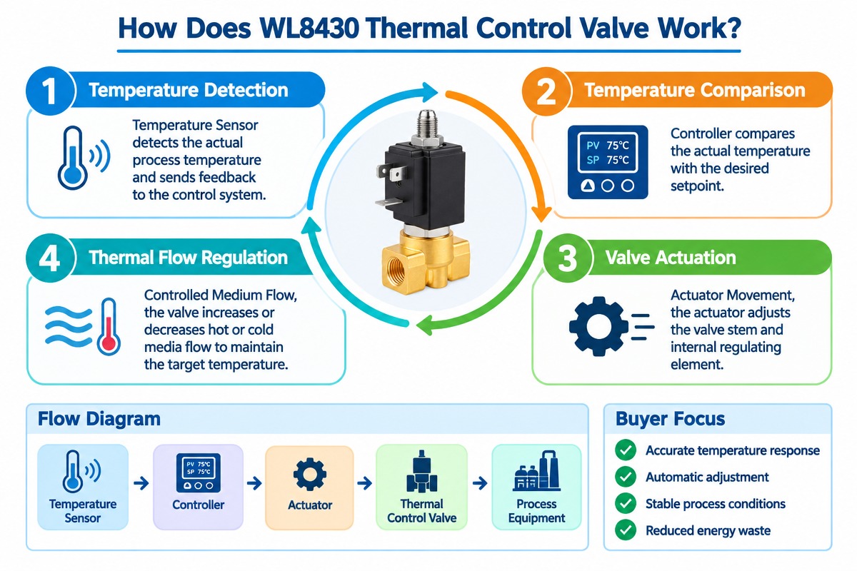 Thermal Control Valve Industrial Steam Thermal Transfer