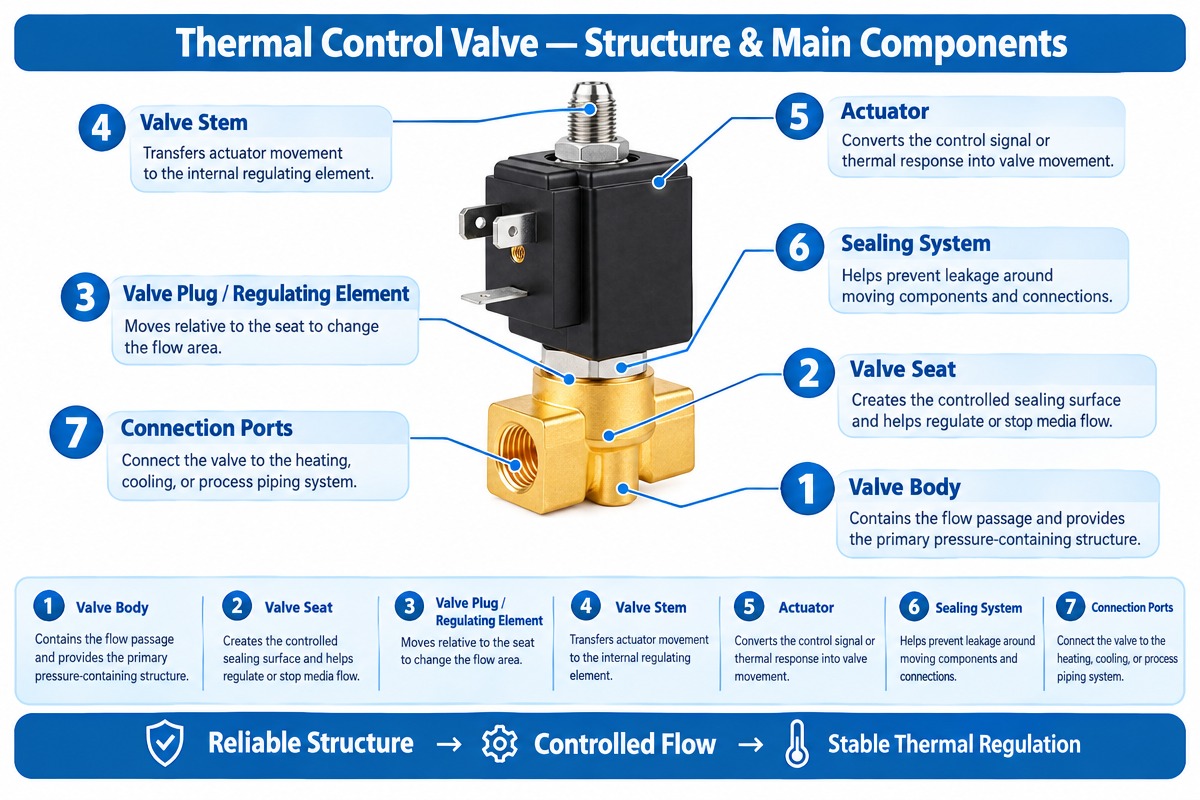 Thermal Control Valve Industrial Steam Pressure Control