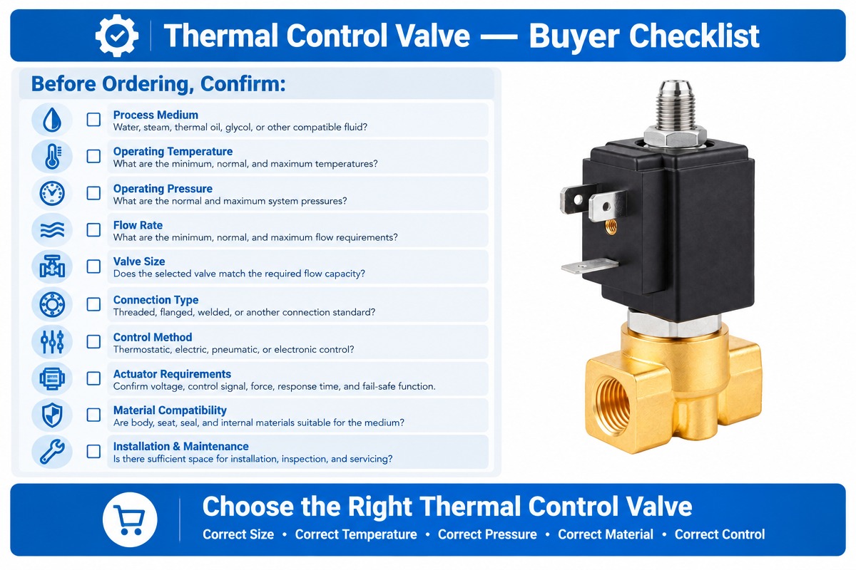 Thermal Control Valve Industrial Chemical Heat Control