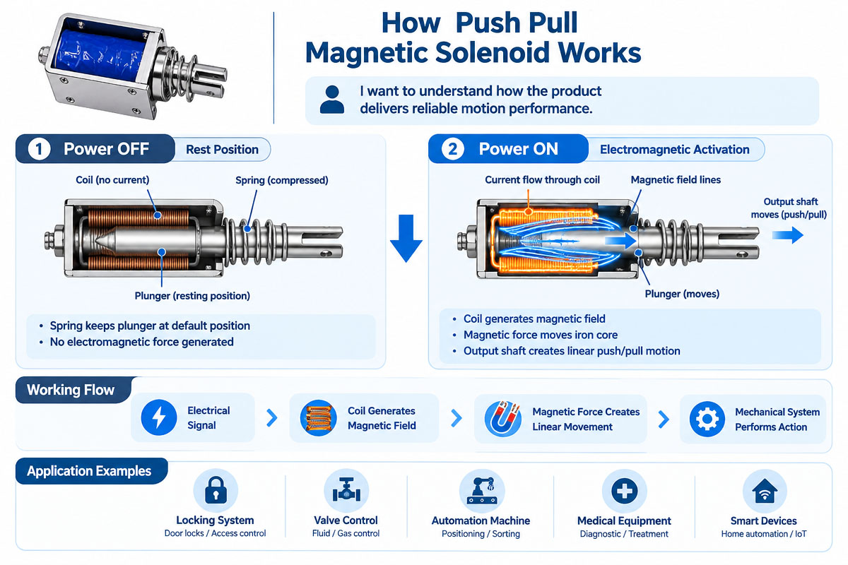 How Does a Push-Pull Magnetic Solenoid Work