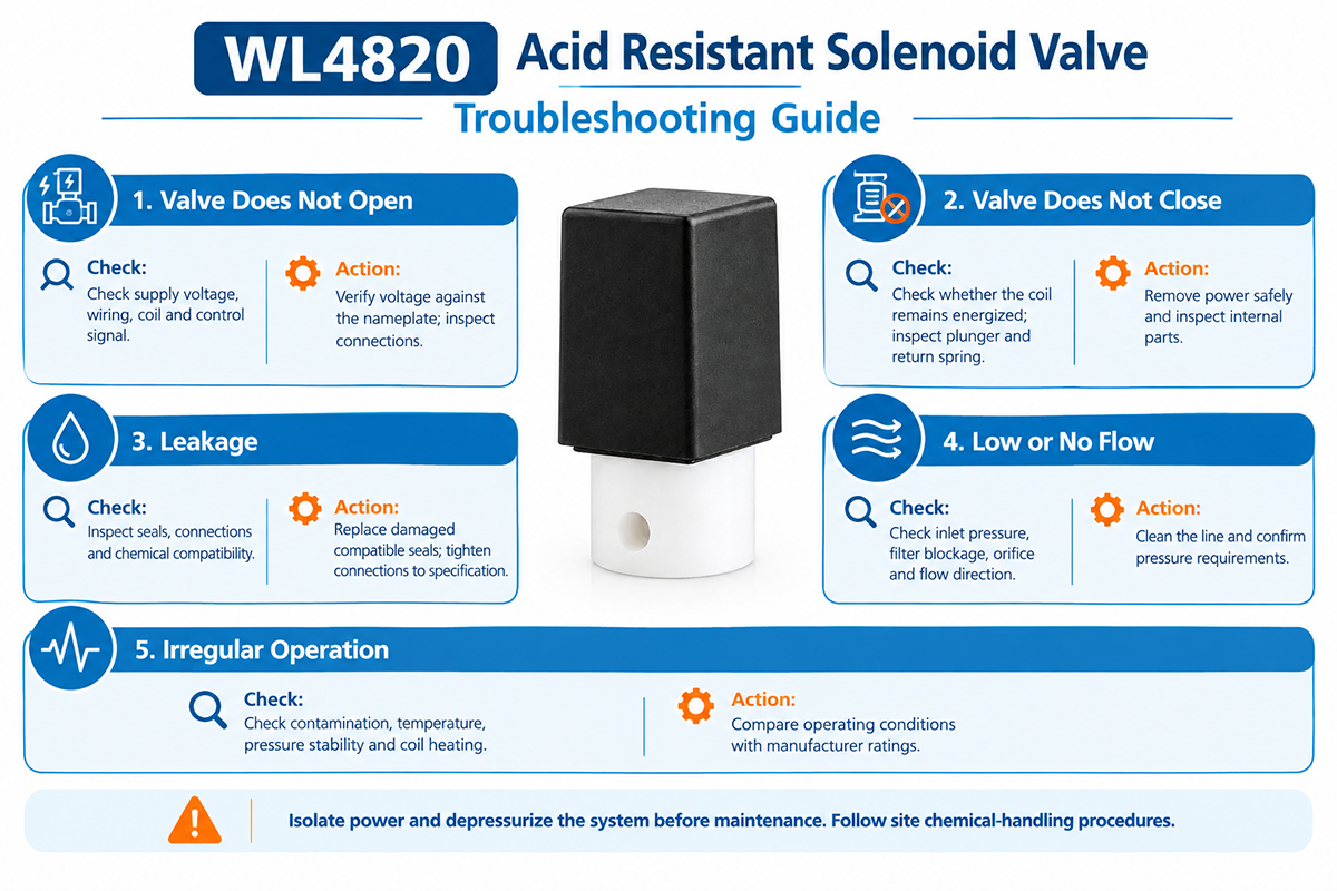 Acid Resistant Solenoid Valve Industrial Acid Equipment