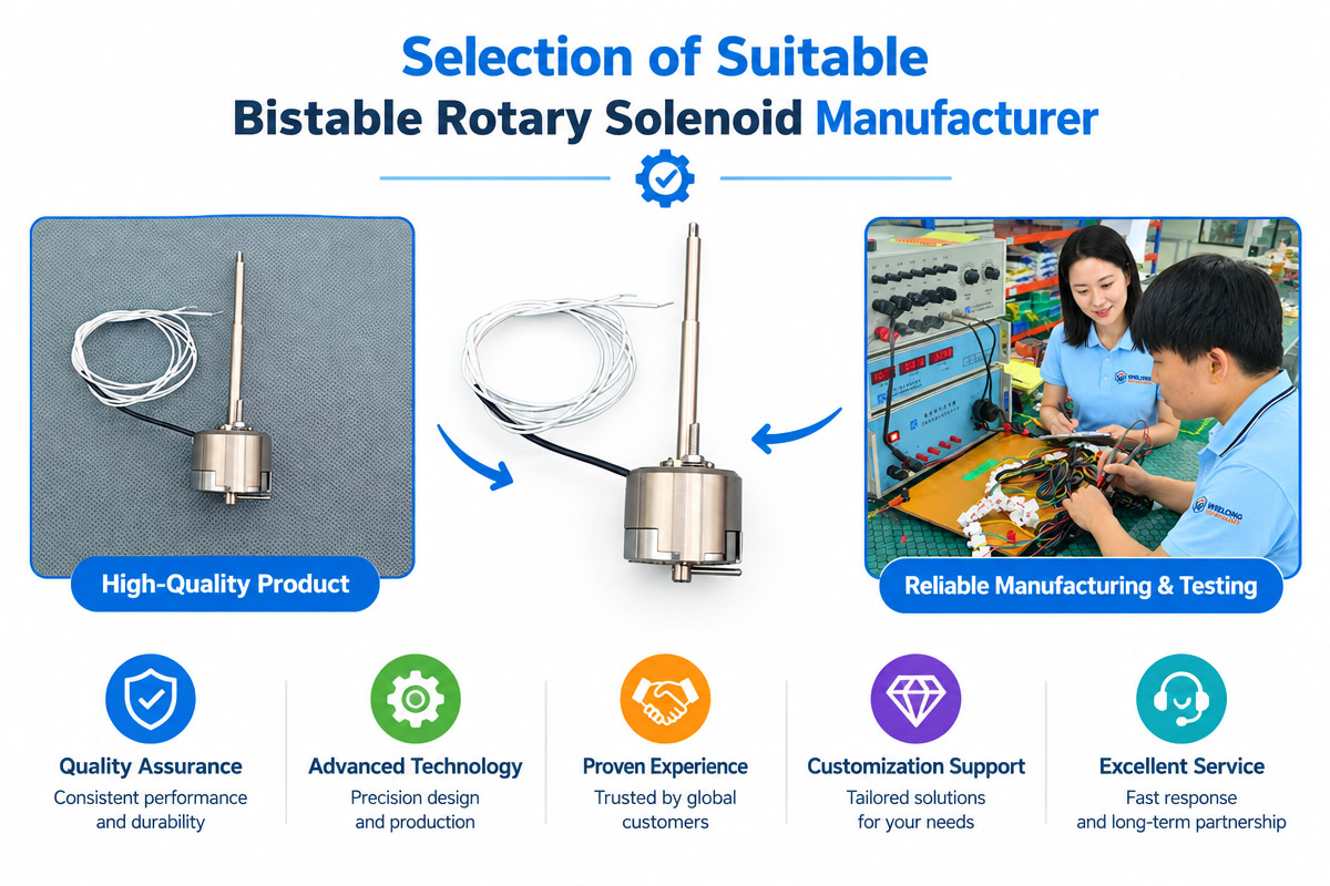 Bistable Rotary Solenoid Manufacturer Selection