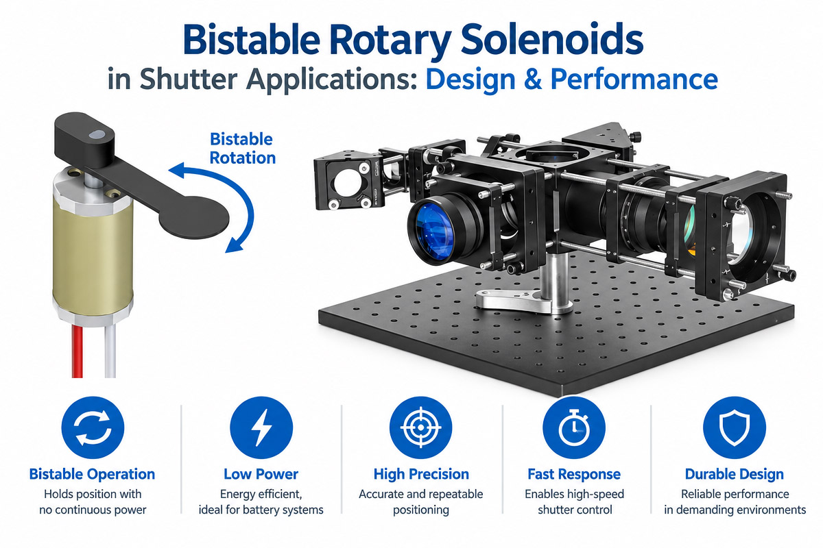 Bistable Rotary Solenoids In Shutter Applications Design & Performance