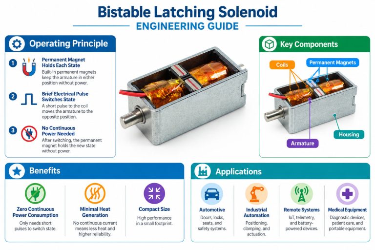 Gabay sa Solusyon sa Inhinyeriya para sa Compact Bistable Latching Solenoid