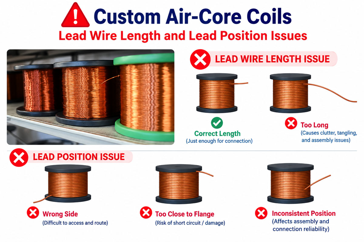 Custom Air-Core Coils Lead Wire Issues