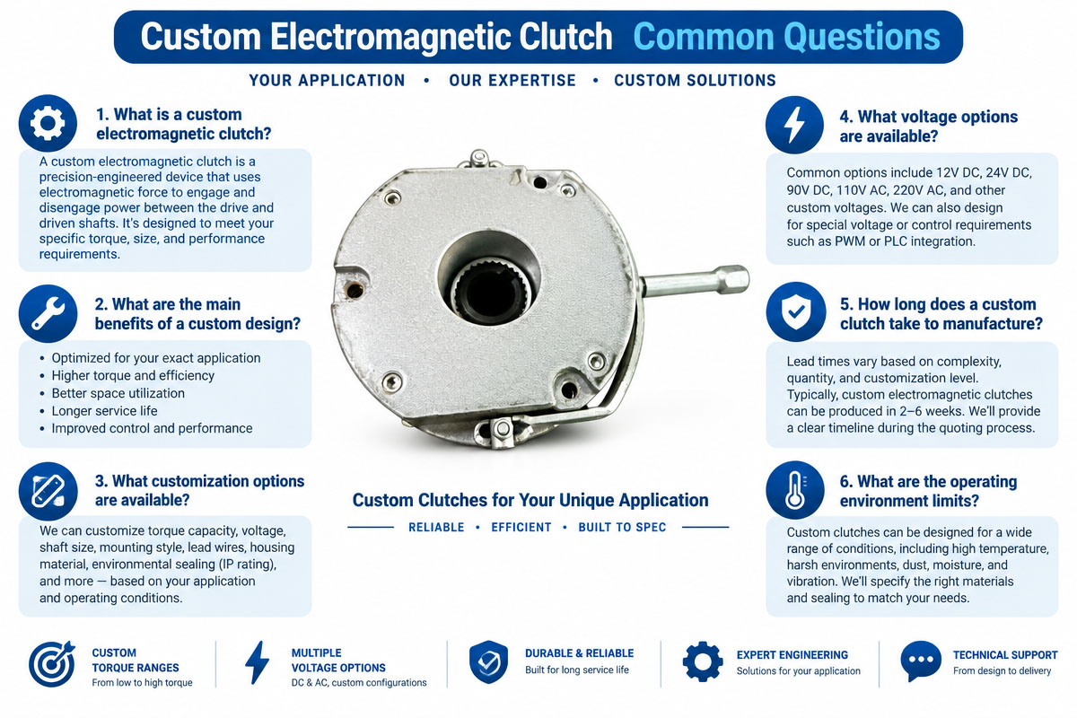 Custom Electromagnetic Clutch Common Questions I