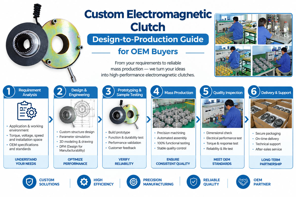Custom Electromagnetic Clutch Design to Production Guide