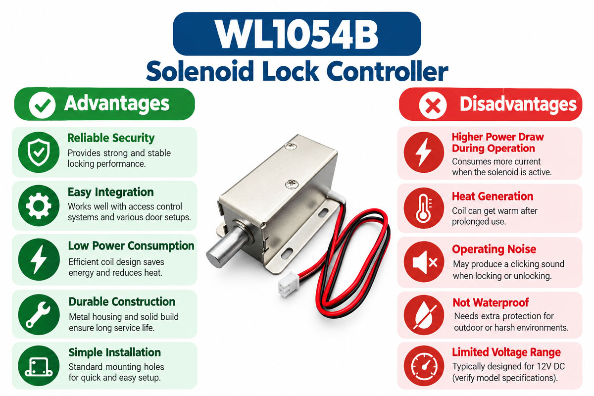 Custom Solenoid Lock Controller advantage and disadvantage