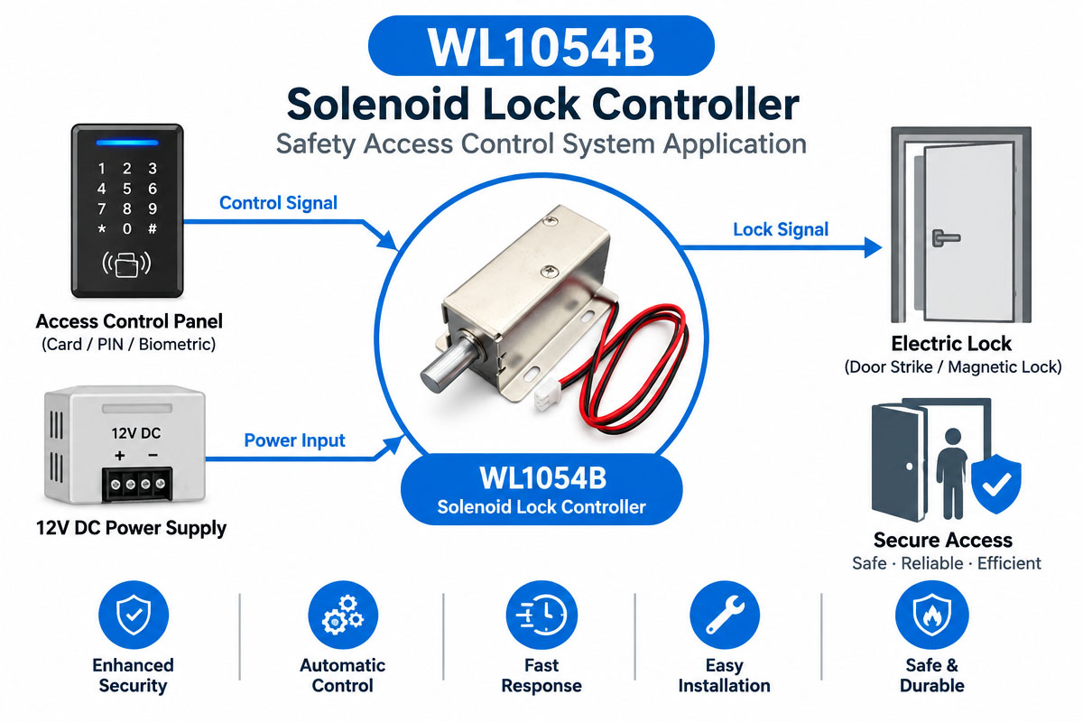 Custom Solenoid Lock Controller for safety access control system