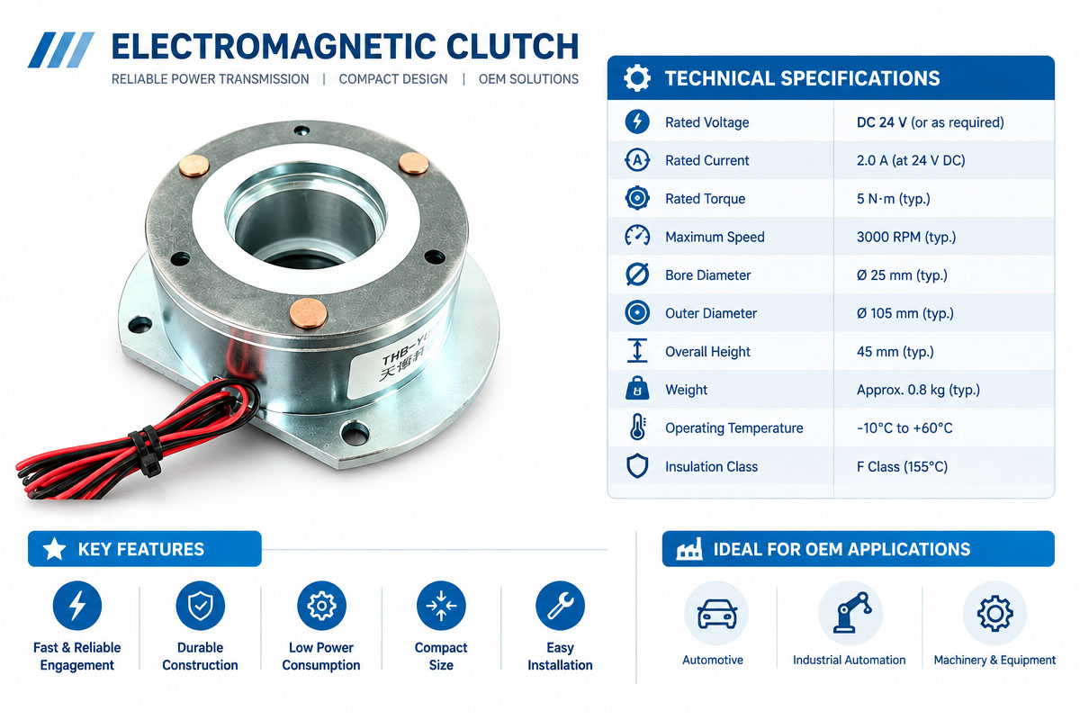 Electromagentic clutch Friction system and torque transferring