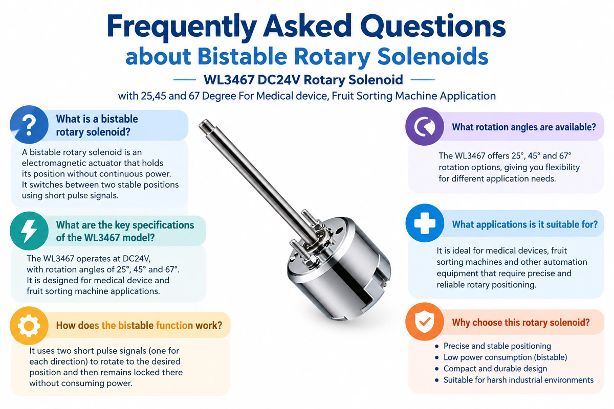 FAQ About Custom Bistable Rotary Solenoids