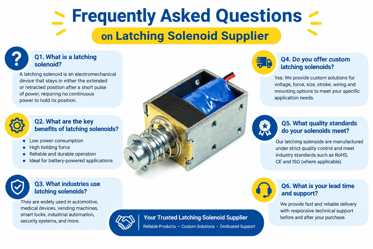 FAQs on Custom Latching Solenoid Supplier