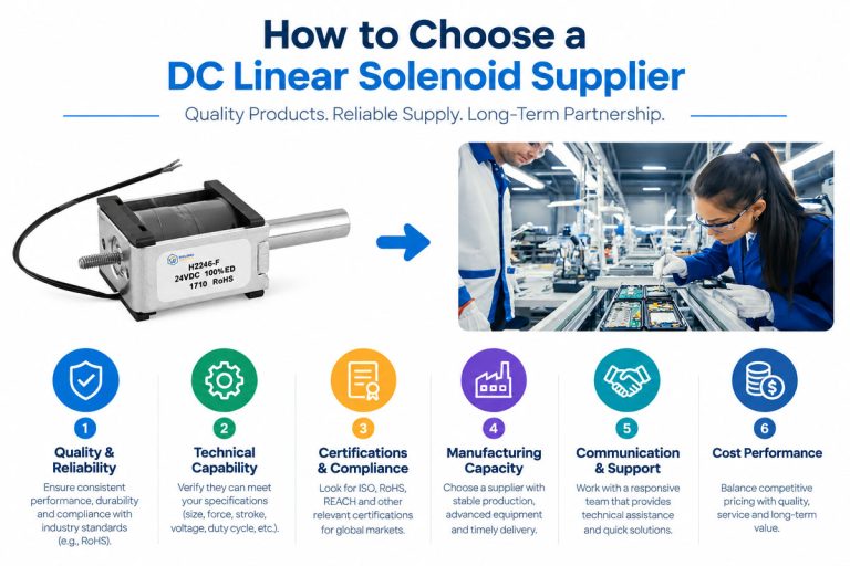 How to Choose a DC Linear Solenoid Supplier