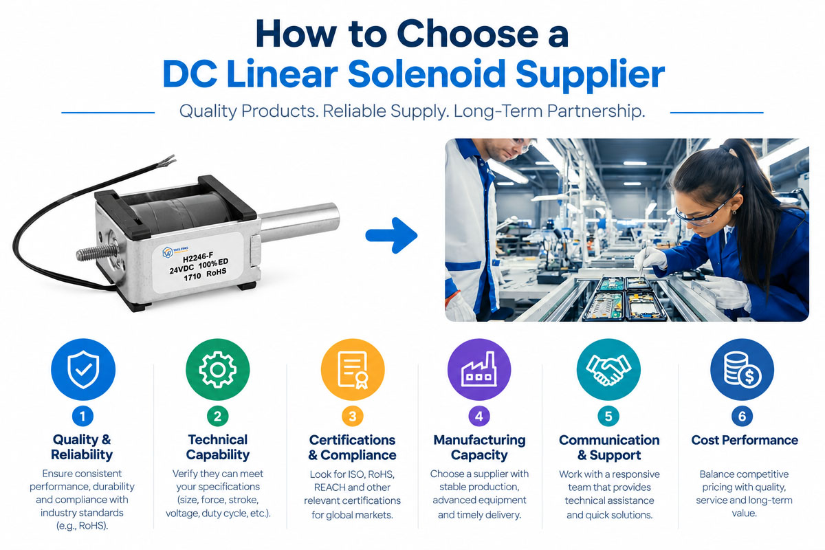 How to Choose a DC Linear Solenoid Supplier