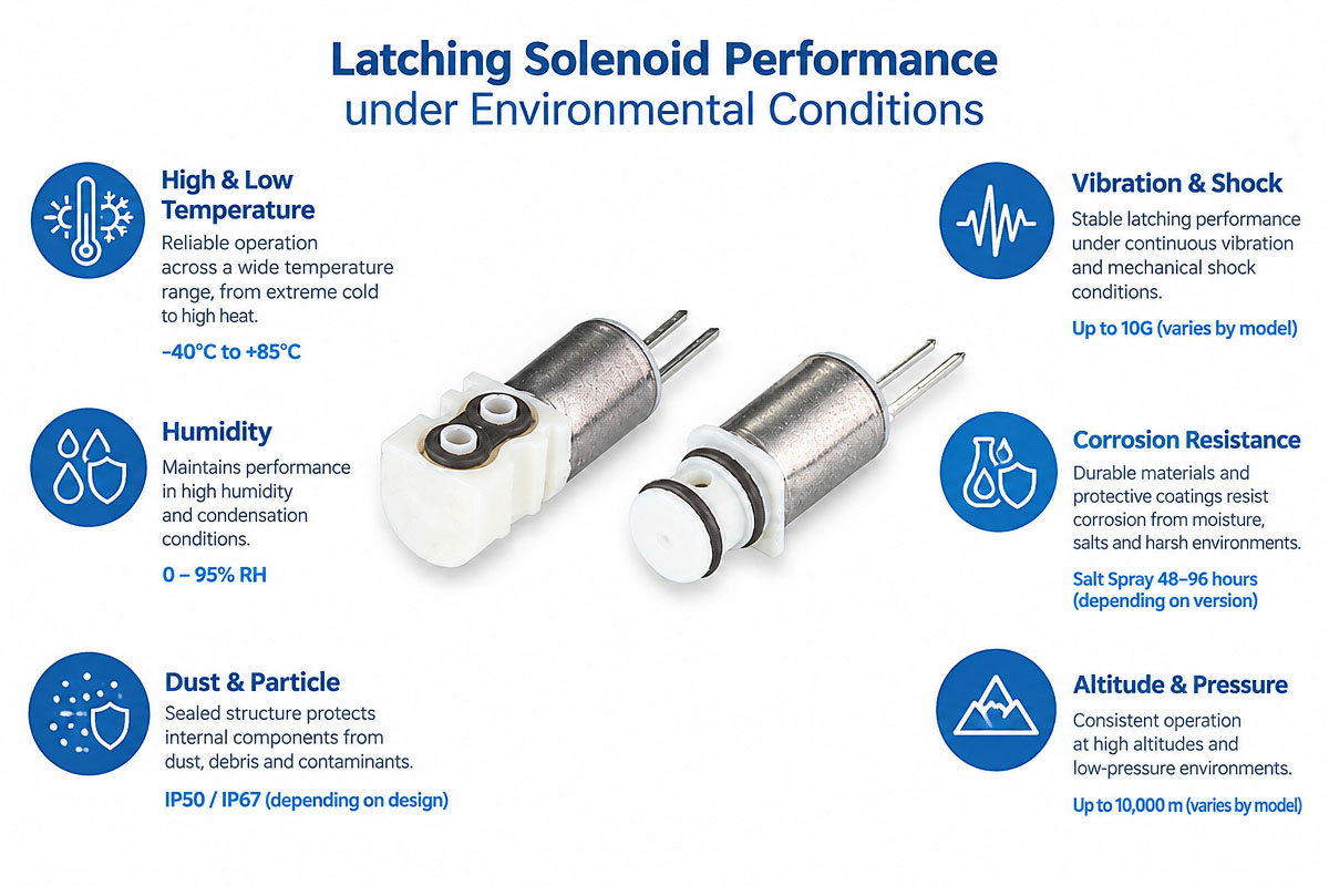 Latching Solenoid Performance under environment conditions