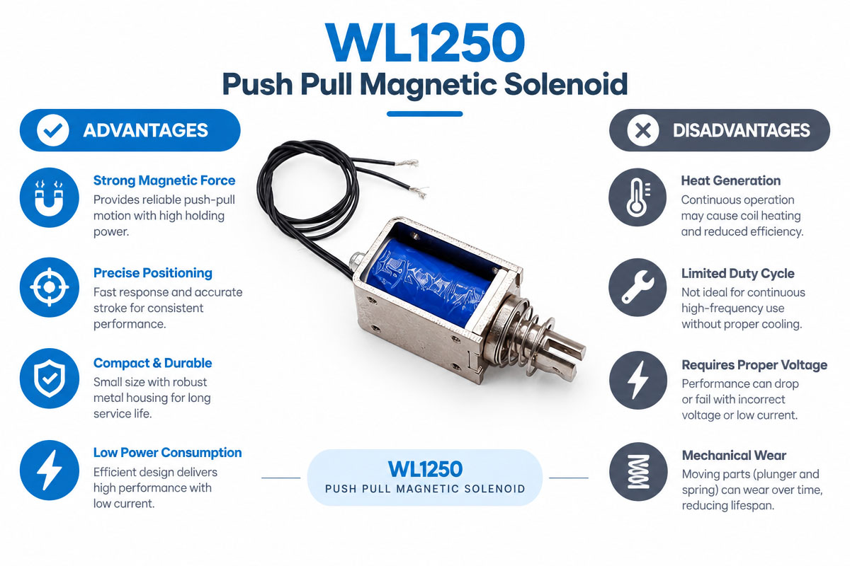 Push Pull Magnetic Solenoid Advantage and Disadvantage