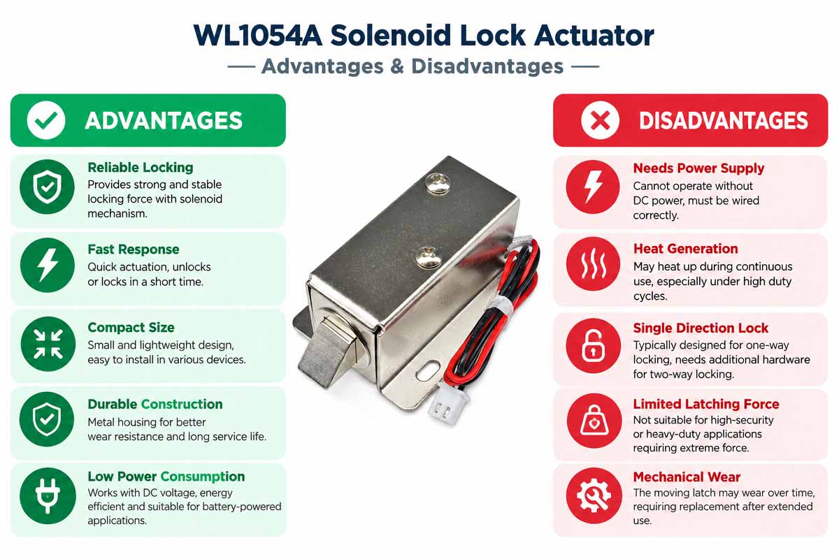 WL1054A Solenoid Lock Actuator Pros and Cons